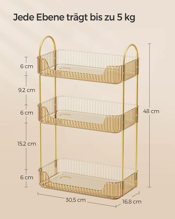 Produktbild Songmics Make-up Organizer mit 3 Ebenen