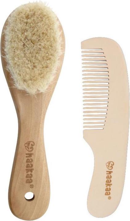 Haakaa Goat Wool Hair Brush and Comb Set
