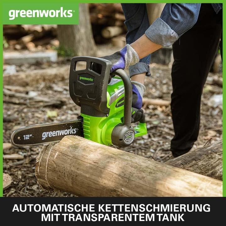 Actual product image Greenworks Chainsaw