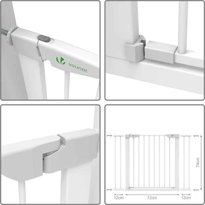 Produktbild Vounot Treppenschutzgitter (75 - 108 cm)