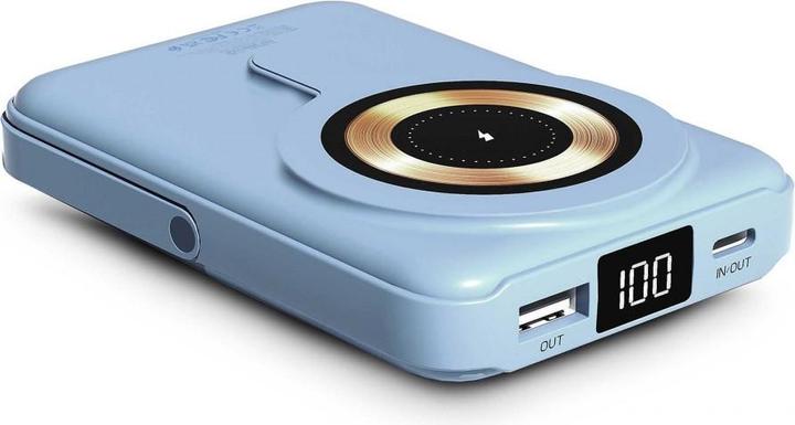 Productafbeelding Urban Factory WIFI MAGNEE POWERBANK 10.000MAH BLAUW (10000 mAh)