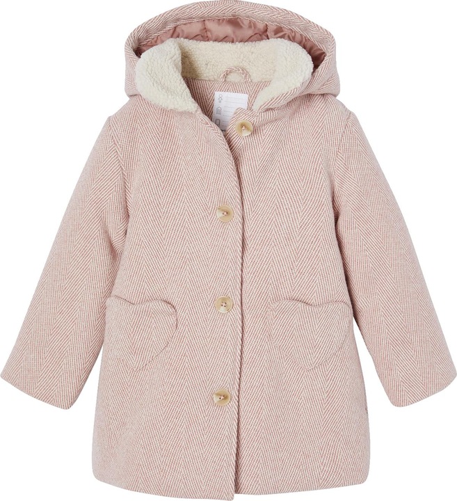 Immagine prodotto Vertbaudet Cappotto da bambina con cappuccio e poliestere riciclato (110)