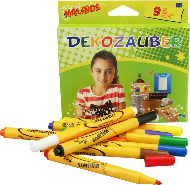 Image du produit Malinos Crayons de décoration Magie (Multicolore, 9 x)