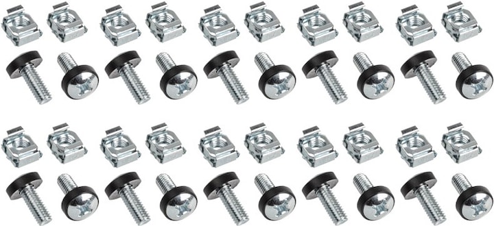 Actual product image InLine Cage nut set M6