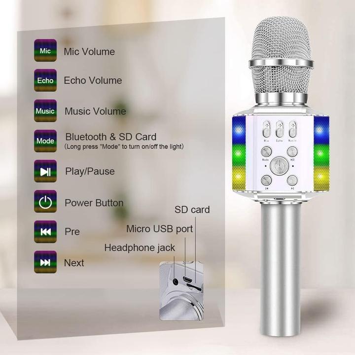 Actual product image Bonaok Karaoke microphone