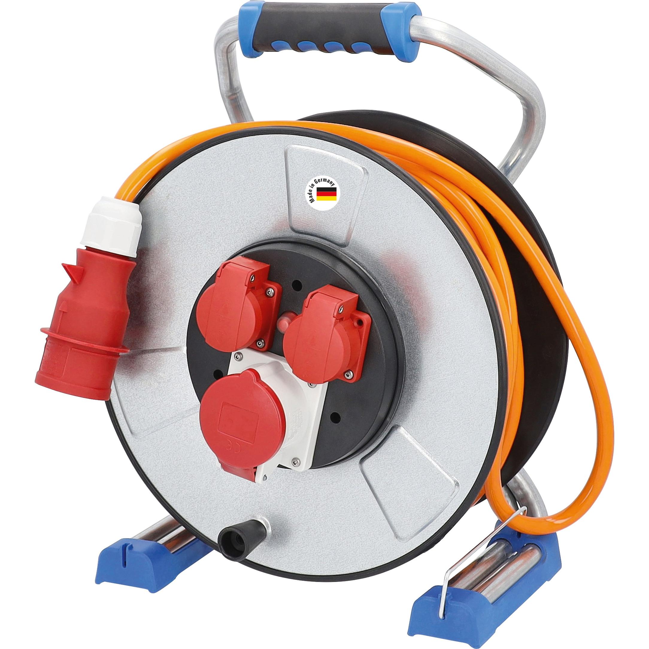 As - Schwabe, Kabelrolle, CEE Metallkabeltrommel mit Schutzisolierung (40 m, 1.50 mm²)