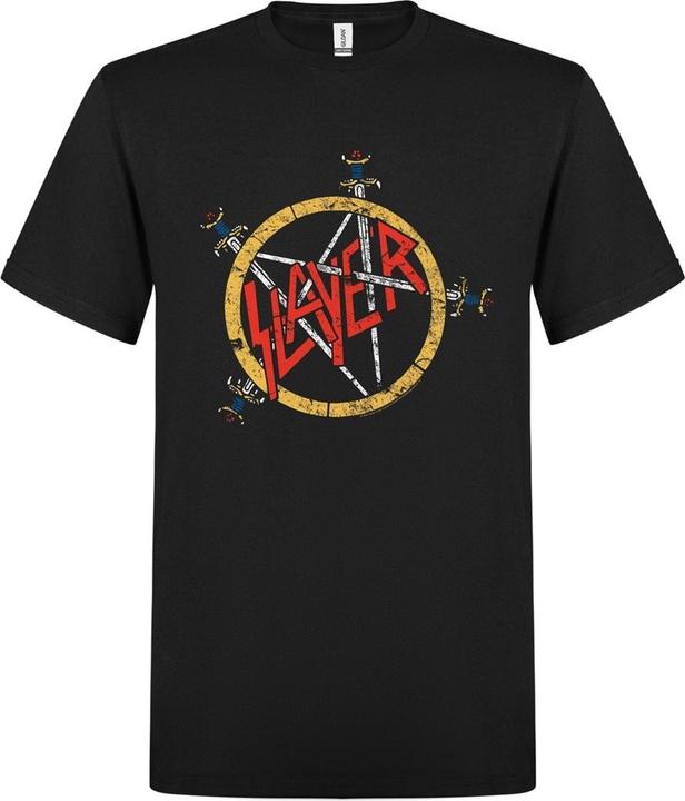Produktbild Slayer Pentagram Distressed TS (S)