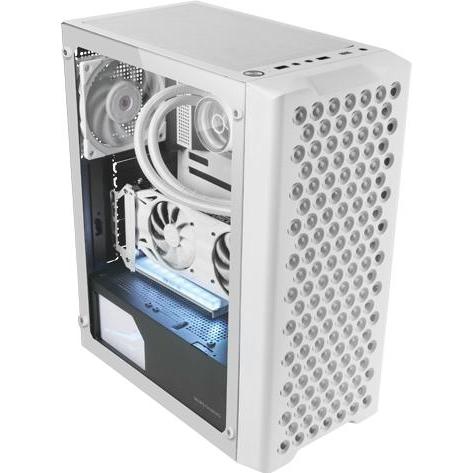 Thumbnail - Mars Gaming Boitier Moyen Tour Atx Mc-Ipro Avec Panneau Vitré (Blanc) (Mini-ITX, mATX, ATX), PC Gehäuse, Weiss