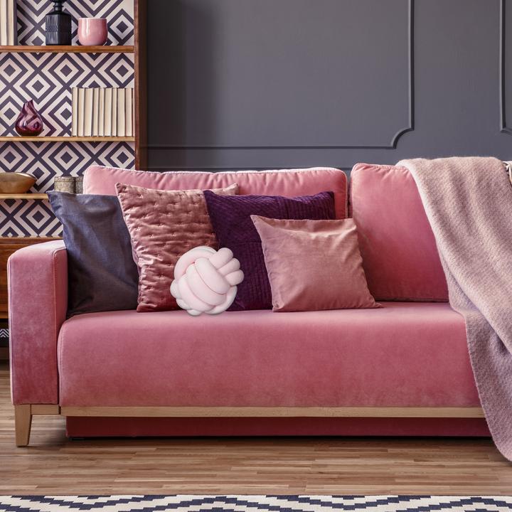 Actual product image Relaxdays Knot Pillow, Ø 25 cm (25 x 25 x 25 cm)