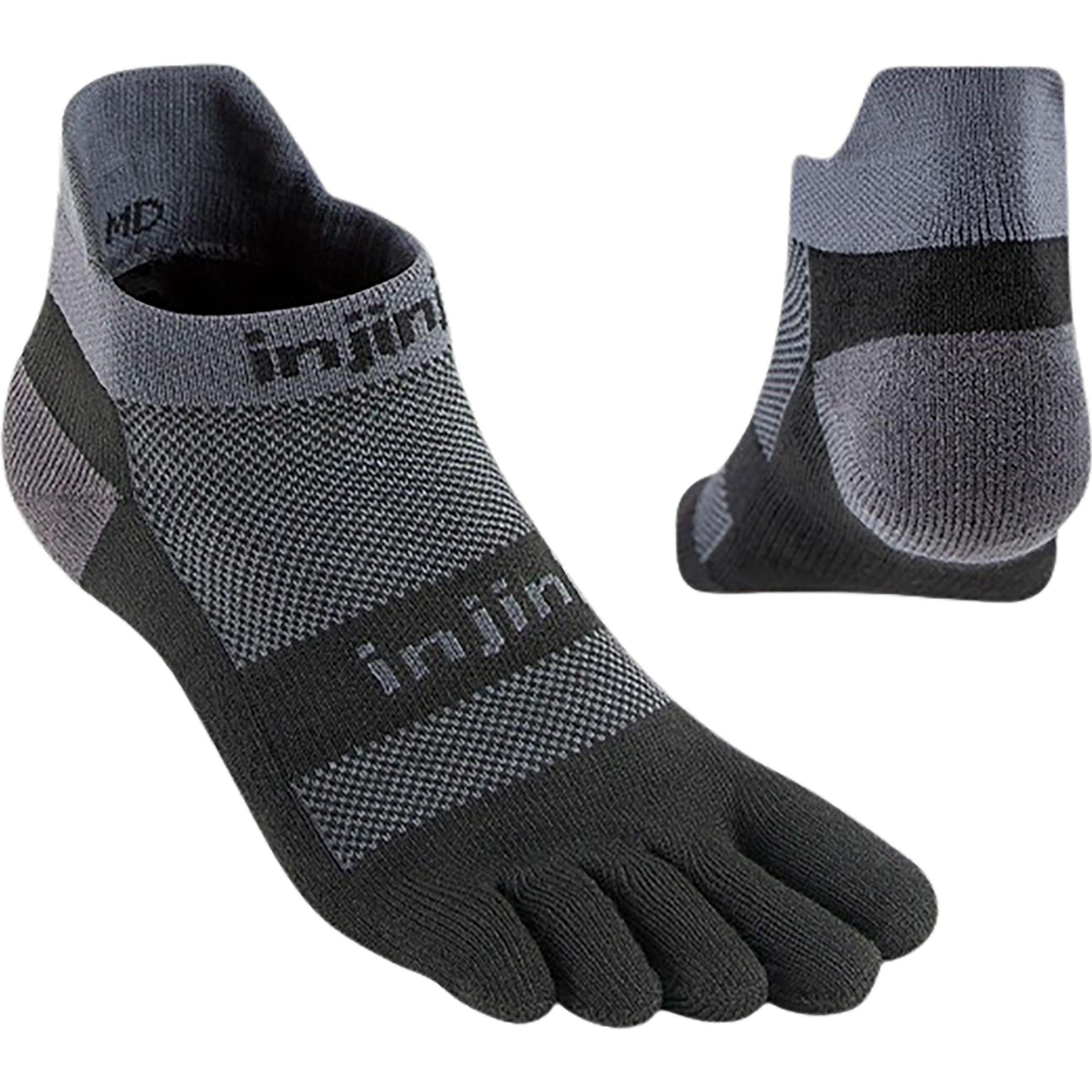 Thumbnail - Injinji, Herren, Sportsocken, Run Midweight No Show Xtralife (M), Schwarz