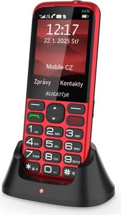 Produktbild Aligator Seniorenhandy mit SOS-Knop, GPS-Ortung und Notruf-App für 4G/LTE (2.80", 1.90 Mpx)