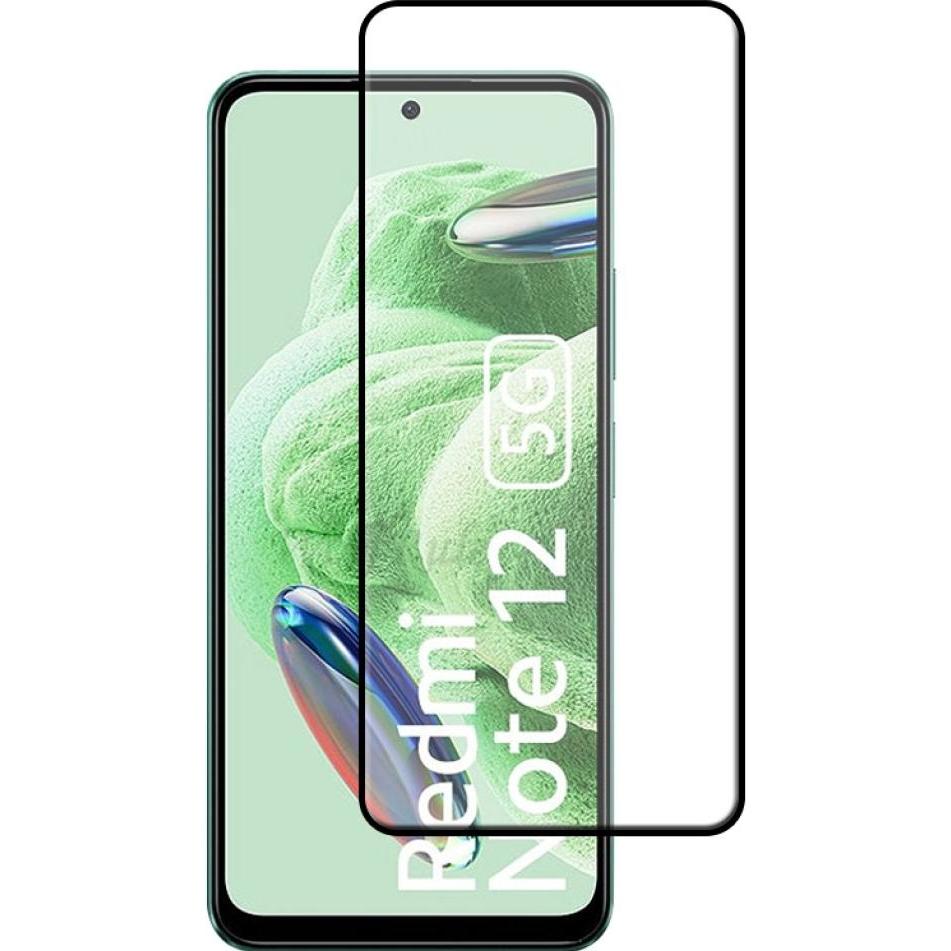 Screenguard Xiaomi Redmi Note 12 5G Full Screen Panzerglas Schutzfolie 2.5D 9H (1 Stück, Xiaomi Redmi Note 12), Smartpho...