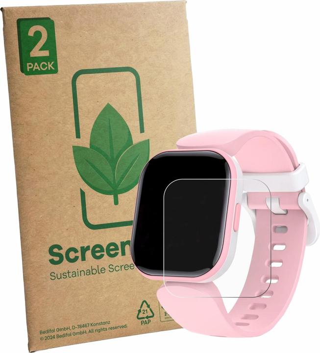 Produktbild ScreenLeaf Schutzfolie für Dwfit H39 1.4" nachhaltiger Displayschutz Display Schutz Folie Klar Transparent