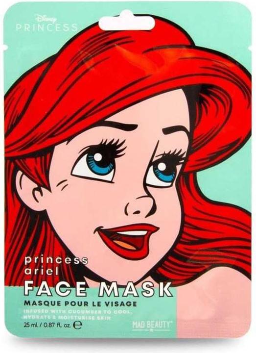 Immagine prodotto Mad Beauty Disney Ariel Mermaid Face Mask Maschera Viso Idratante e Lenitiva per una pelle nutrita e una bella (25 ml)