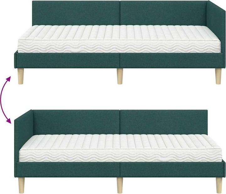 Image du produit vidaXL Eckbettgestell (100 x 200 cm)