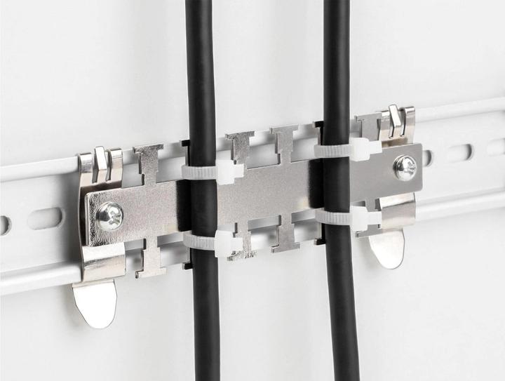 Image du produit Delock Support de câbles pour rail DIN (12.20 cm)