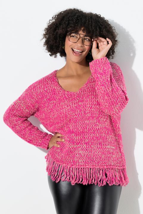 Produktbild Angel of Style Pullover, Loose Fit, Fransen am Saum (54)