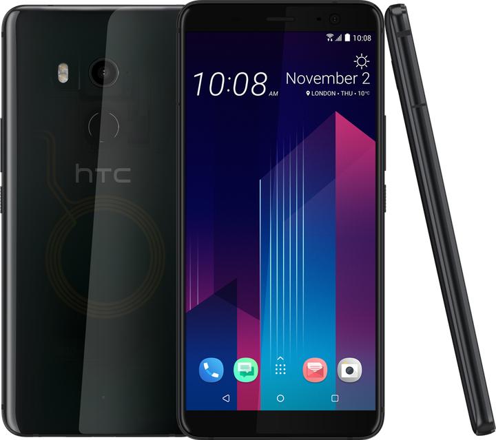 Produktbild HTC U11+ (128 GB, Translucent Black, 6", Hybrid Dual SIM, 4G)