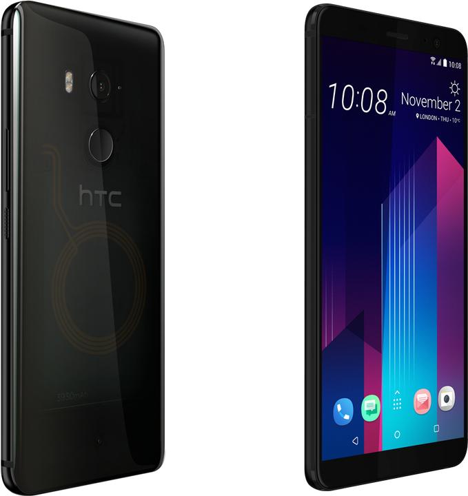 Produktbild HTC U11+ (128 GB, Translucent Black, 6", Hybrid Dual SIM, 4G)