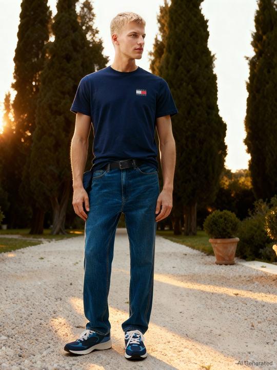 Produktbild Tommy Jeans Tjm Slim Essential Flag Tee Ext (S)