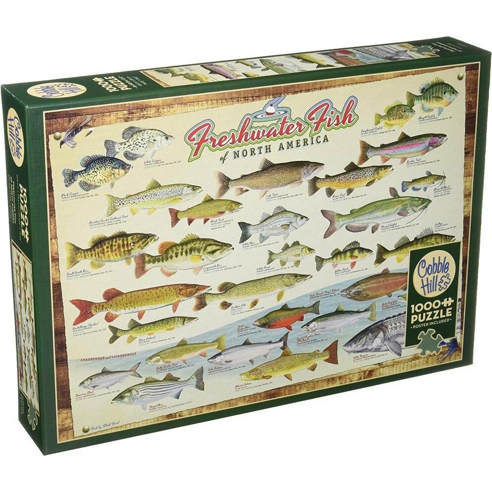 Thumbnail - Cobble Hill Puzzle Fische Nordamerikas 1000 Teile (1000 Teile)