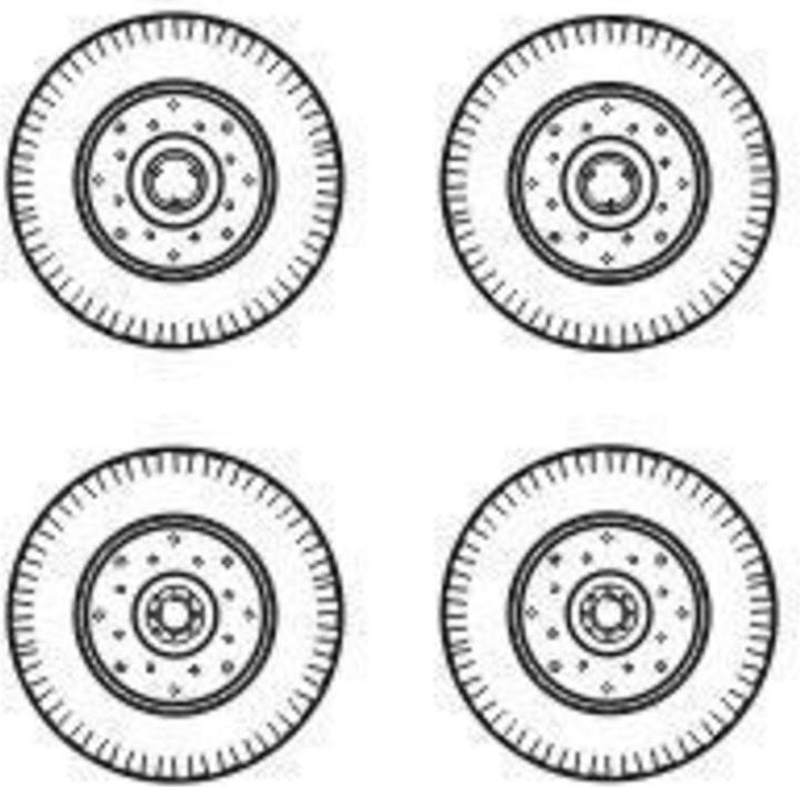 Actual product image CMK Chevrolet C.15A wheels small type 9x16 (Firestone)