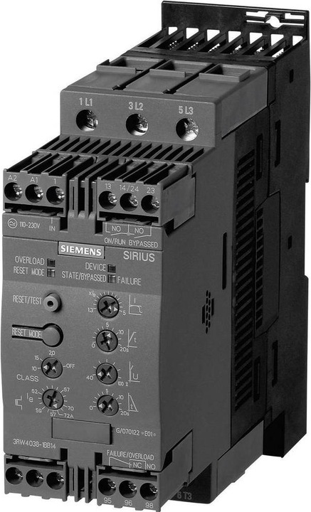 Produktbild Siemens Sanftstarter 22kW 400V SIRIUS 3RW40