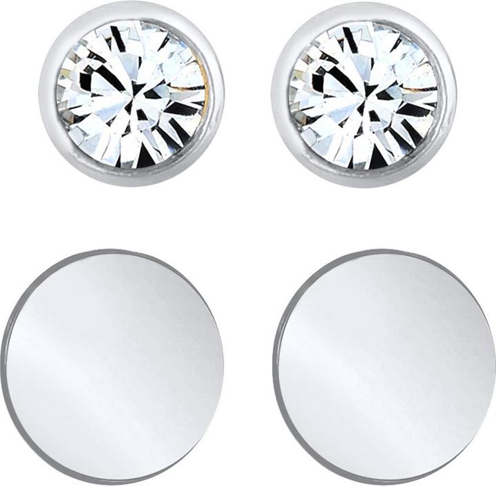 Produktbild Elli Kristall Ohrstecker, Plättchen (925er Sterling Silber, Glaskristall)