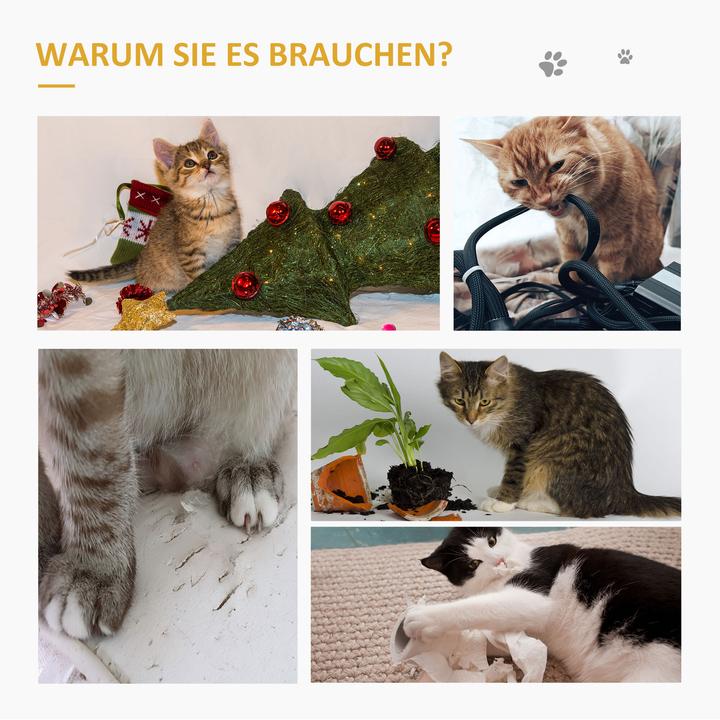 Produktbild PawHut Kratzmatte 2er-Set (Beige, Grau)