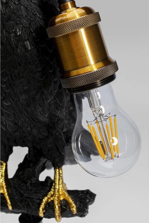 Image du produit Kare Design Lampe à poser Animal Sitting Crow noir mat (E27)