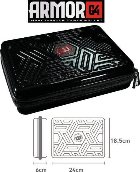 Image du produit Winmau Étui à fléchettes Armor G4 noir