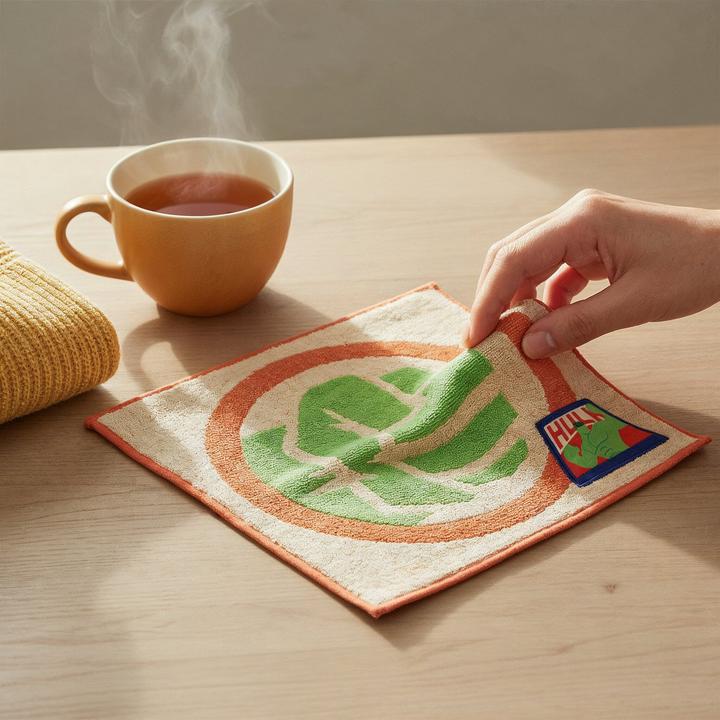 Actual product image Disney Towel with Hulk patch (25 x 25 cm)