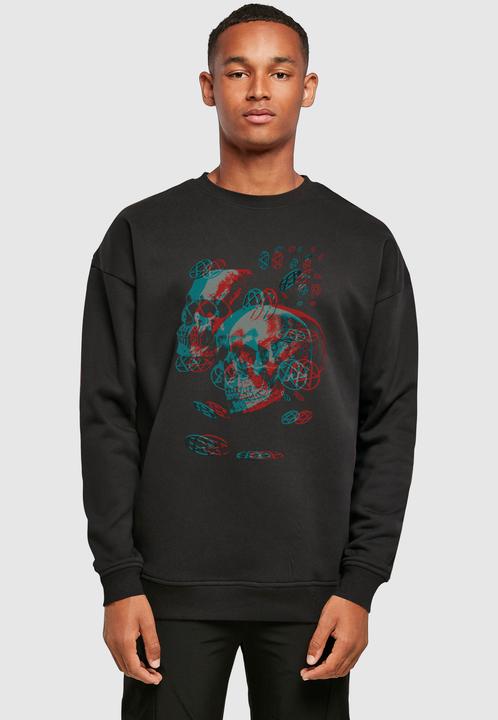 Produktbild Merchcode HIM - 3D Skulls and heartagrams Sweat Crewneck - 197985 (S)