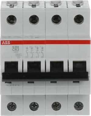 Immagine prodotto ABB S204-C63 Interruttore automatico 63A pro M compatto a 4 poli
