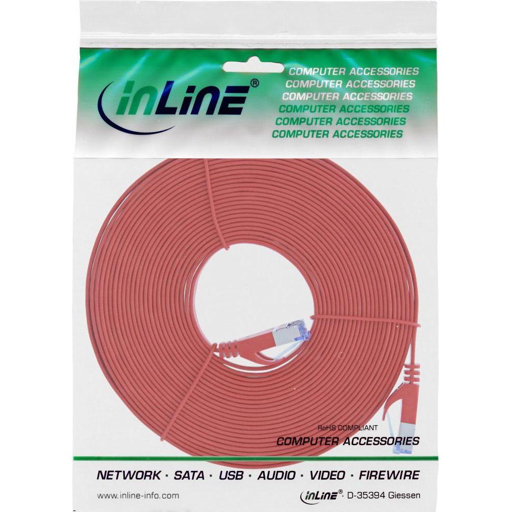 Thumbnail - InLine Patch-Kabel RJ-45 (M) bis RJ-45 (M) (U/FTP, CAT6a, 7 m), Netzwerkkabel