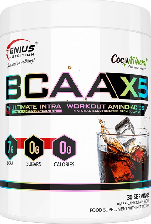 Actual product image Genius Nutrition BCAA-X5 (American Cola, 1 pcs., 460 g)