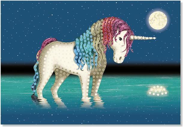 Produktbild Vedes Diamond Painting Einhorn