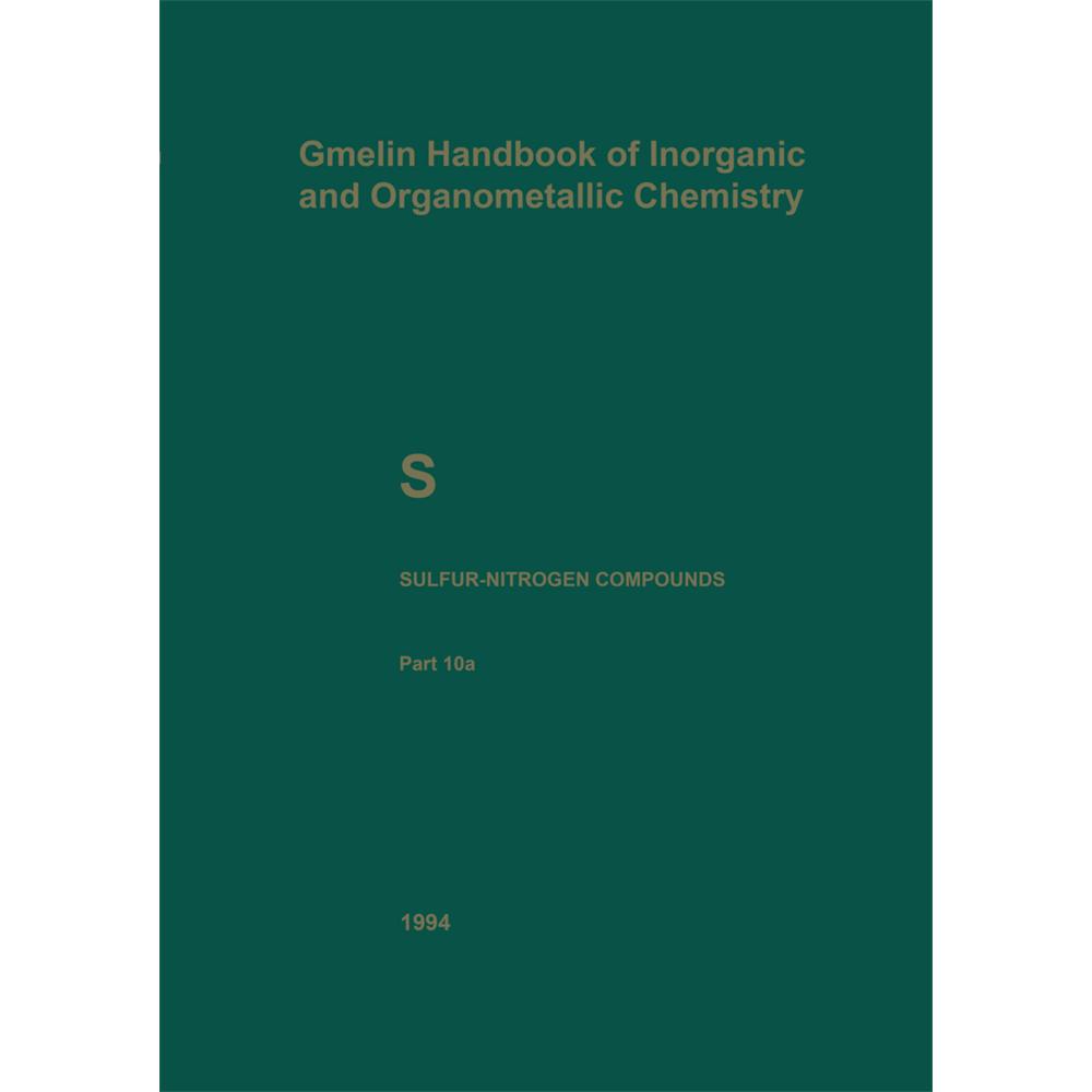S Sulfur-Nitrogen Compounds, Fachbücher von Hans-Jürgen Fachmann, Reimund Jotter, Norbert Baumann