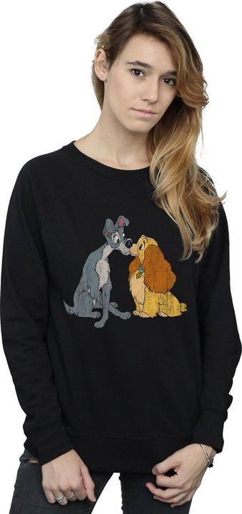 Produktbild Disney Lady And The Tramp Distressed Kiss Sweatshirt (L)