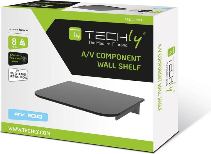 Image du produit Techly Compartiment de rangement Compartiment de rangement en verre de sécurité