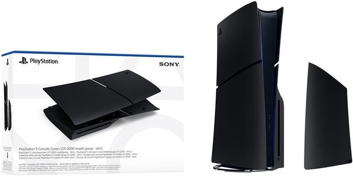 Actual product image Sony PS5 Standard SLIM Cover - Midnight Black (PS5)