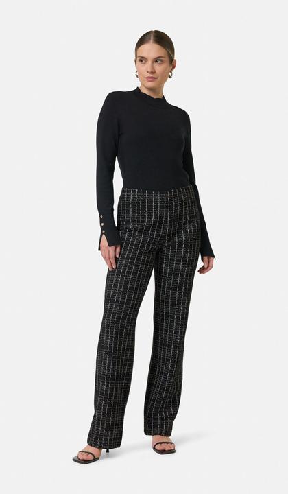 Actual product image Comma Hose Karierte Hose aus Bouclé-Jersey (42)