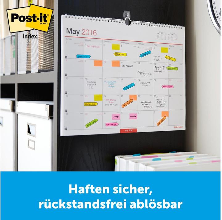 Productafbeelding Post-it Paginamarker Index twee maten (43.20 x 25.40 mm)