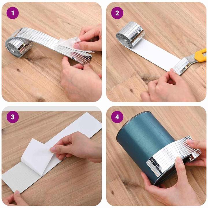 Actual product image vidaXL Spiegel-Trennwand (100 x 4 cm)