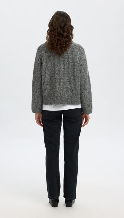 Actual product image Selected Wollmix Strickjacke mit Reissverschluss (L)