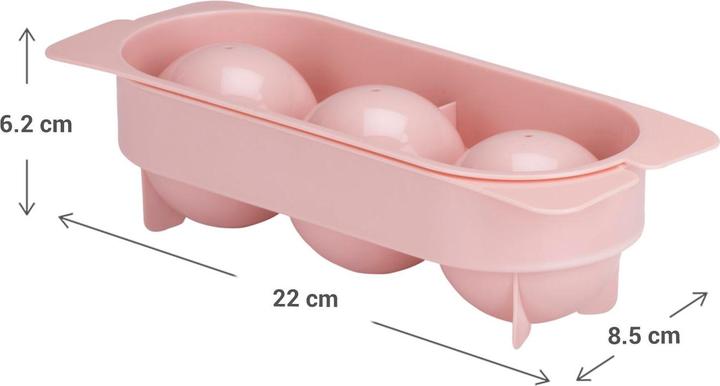 Fresh & Cold Ice Cube Tray 3 Ice Cubes
