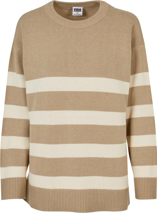 Actual product image Urban Classics Ladies Striped Knit Crew Sweater (S)