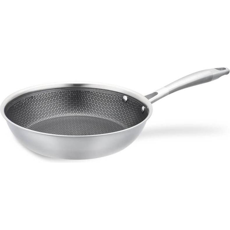 Maestro Professionelle Pfanne MR-1224-26 26 26 cm, Padella + Pentola, Argento