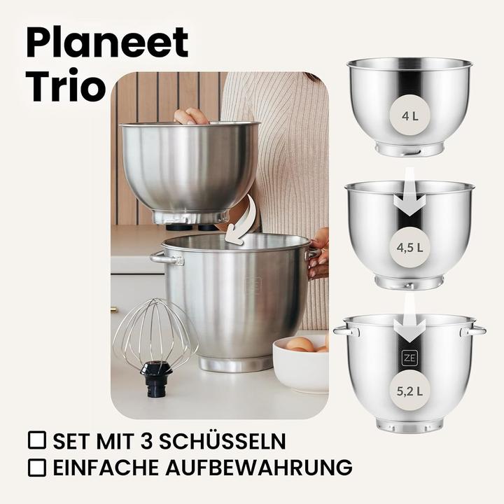 Image du produit Zeegma Planeet Trio (1500 W, 5.20 l)