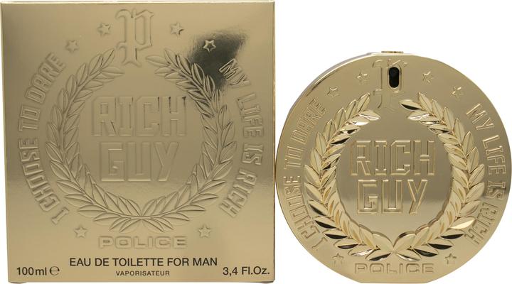 Actual product image Police Rich Guy For Man Eau De Toilette Spray 100ml (Eau de toilette, 100 ml)
